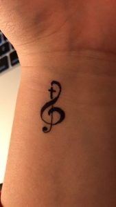 Music Cross Tattoo Musictattoohand Tatoos Small Cross Tattoos inside measurements 720 X 1280