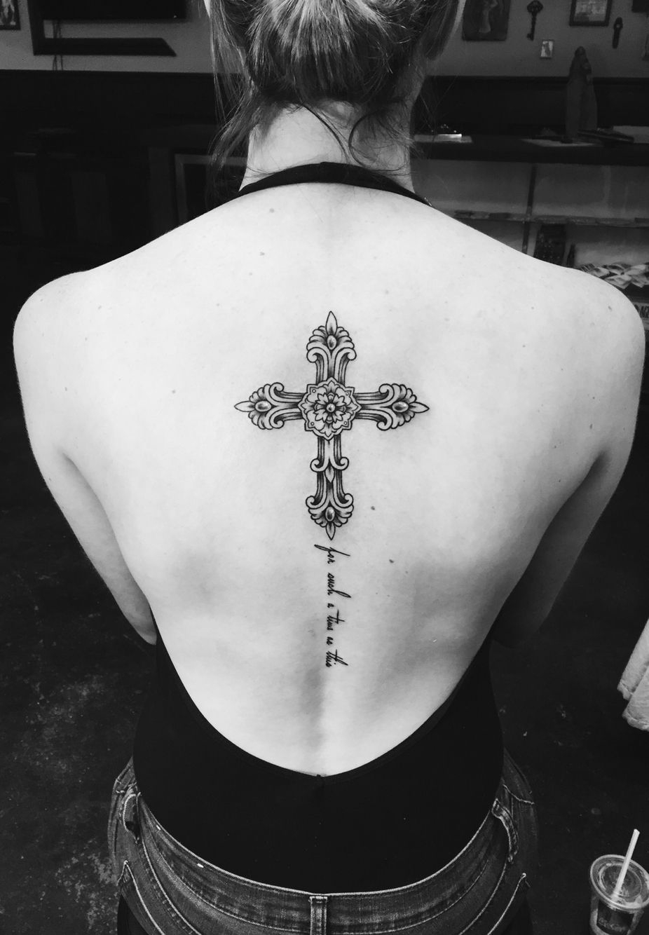 My Beautiful New Cross Tattoo With Esther 414 Reading For Such A within measurements 926 X 1334