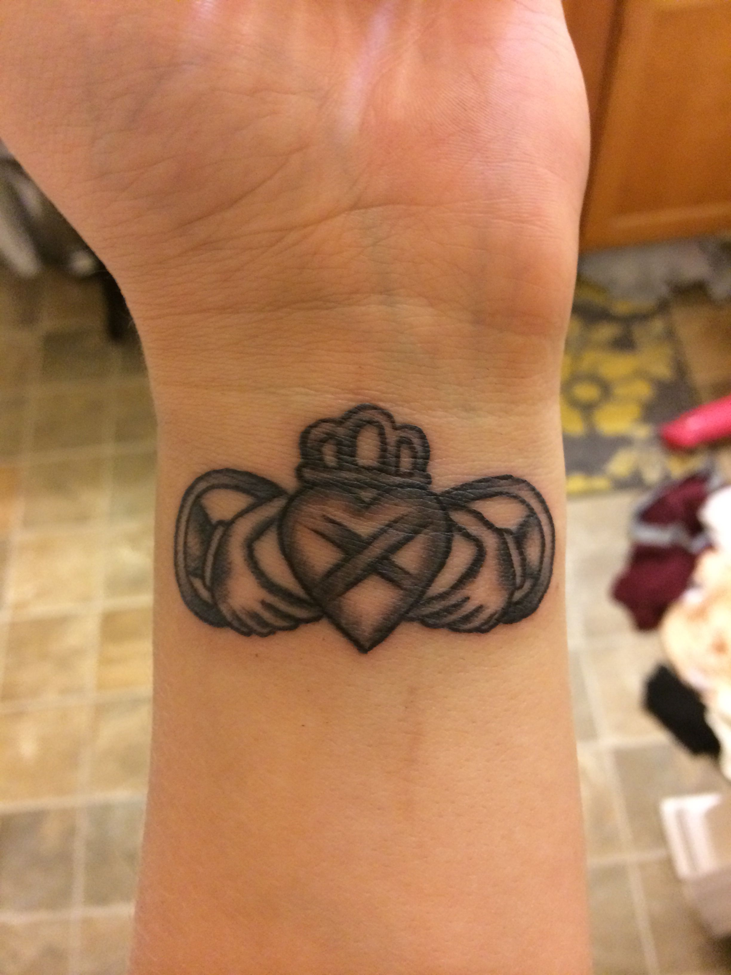 My Claddagh Infinity Wrist Tattoo Irish Tattoos Claddagh inside dimensions 2448 X 3264