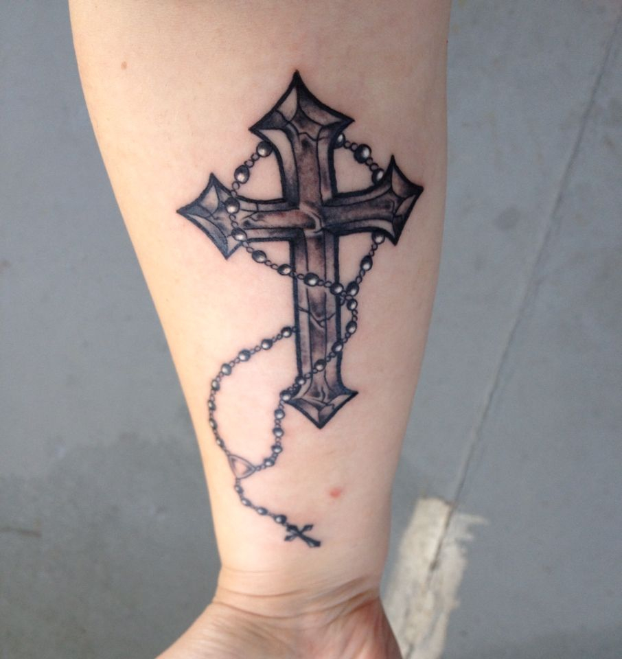 My First Tattoo Oct 7 2014 Orthodox Greek Cross Almost And A for size 906 X 960
