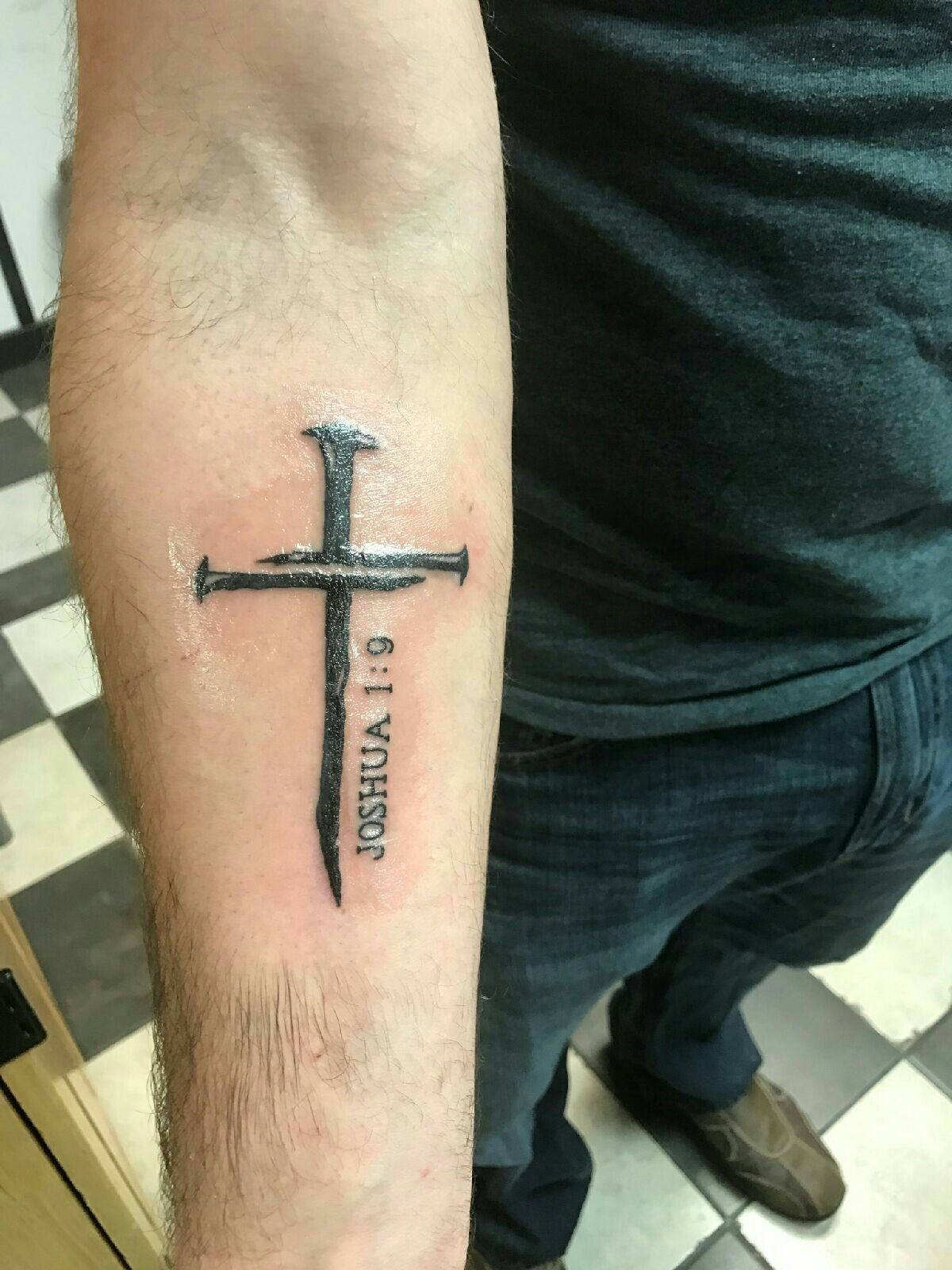 My Nail Cross Tattoo With Joshua 19 Ink Cross Tattoo Designs pertaining to dimensions 1200 X 1600