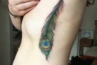 My Peacock Feather Rib Tattoo Side Tattoo Feather Rib Tattoos within measurements 3024 X 3780