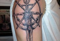 My Seamans Cross Tattoo Tattoos Tattoos Compass Tattoo Fish with regard to sizing 2448 X 3264