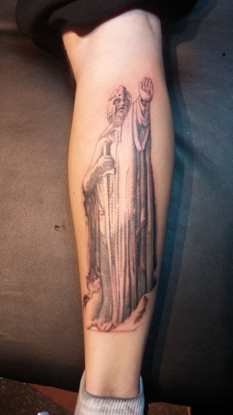 My Second Tattoo The Statue Of Anrion The King Of Gondor As Seen throughout dimensions 750 X 1334