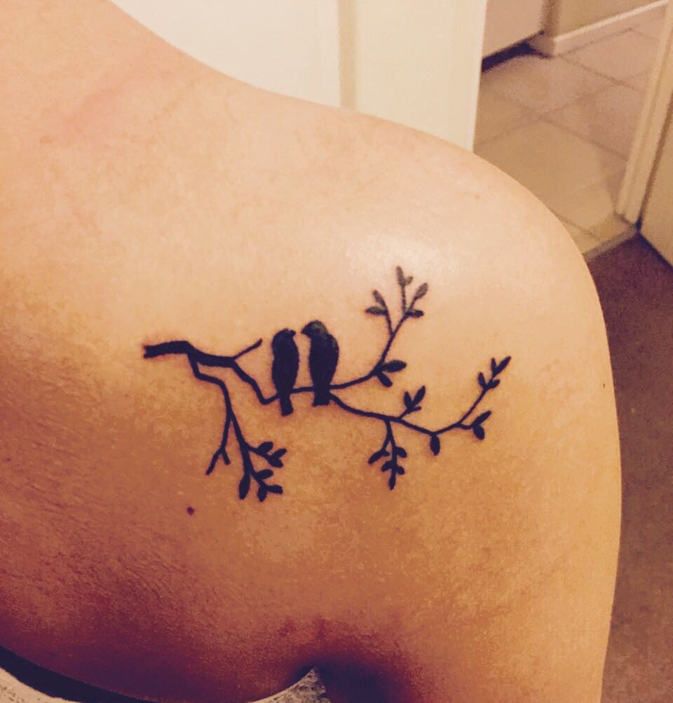 My Sister And I Got Matching Tattoos This Is Mine The Two Birds within size 960 X 1003