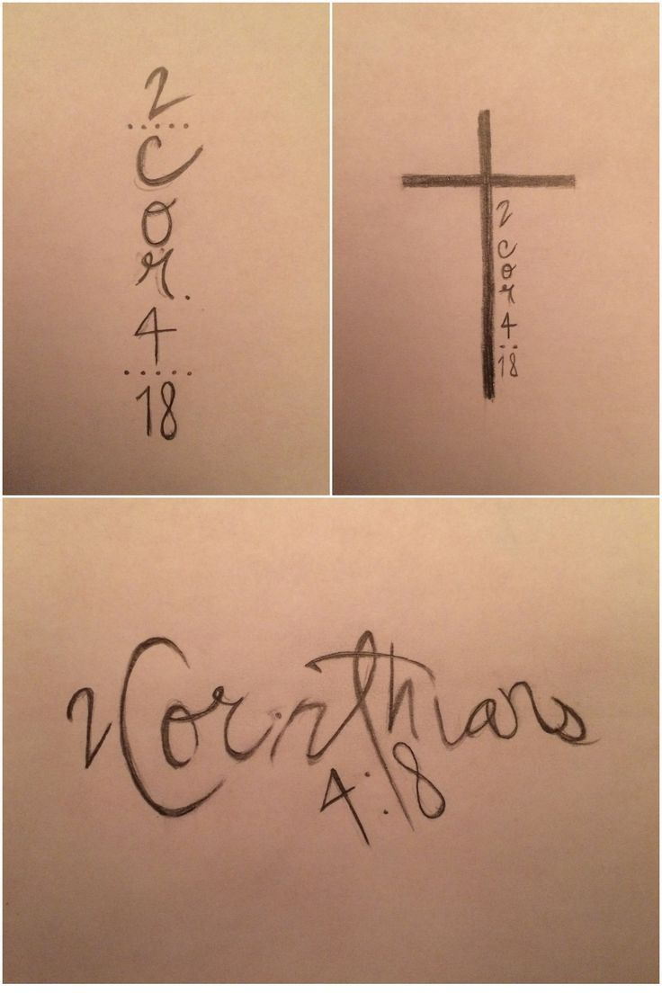 Nice 2 Corinthians Four18 Cross Tattoo Design Tattoos throughout dimensions 736 X 1104