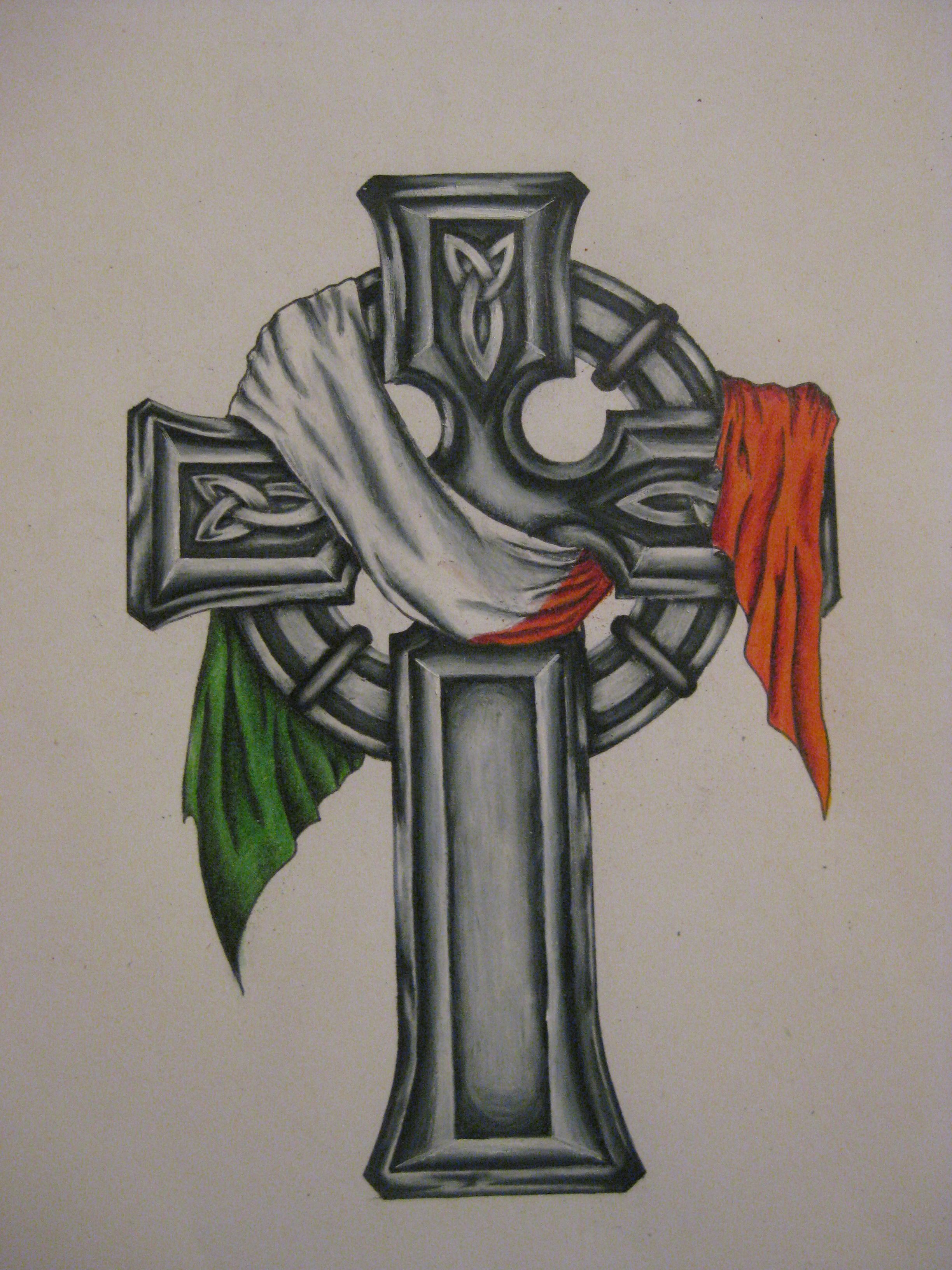 Nice Design Like The Irish Flag Wrapped In It Tattoos Irish with regard to measurements 2448 X 3264