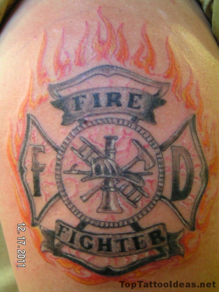 Nice Firefighter Tattoos Ideas Tattoo Ideas Maltese Cross within proportions 768 X 1024
