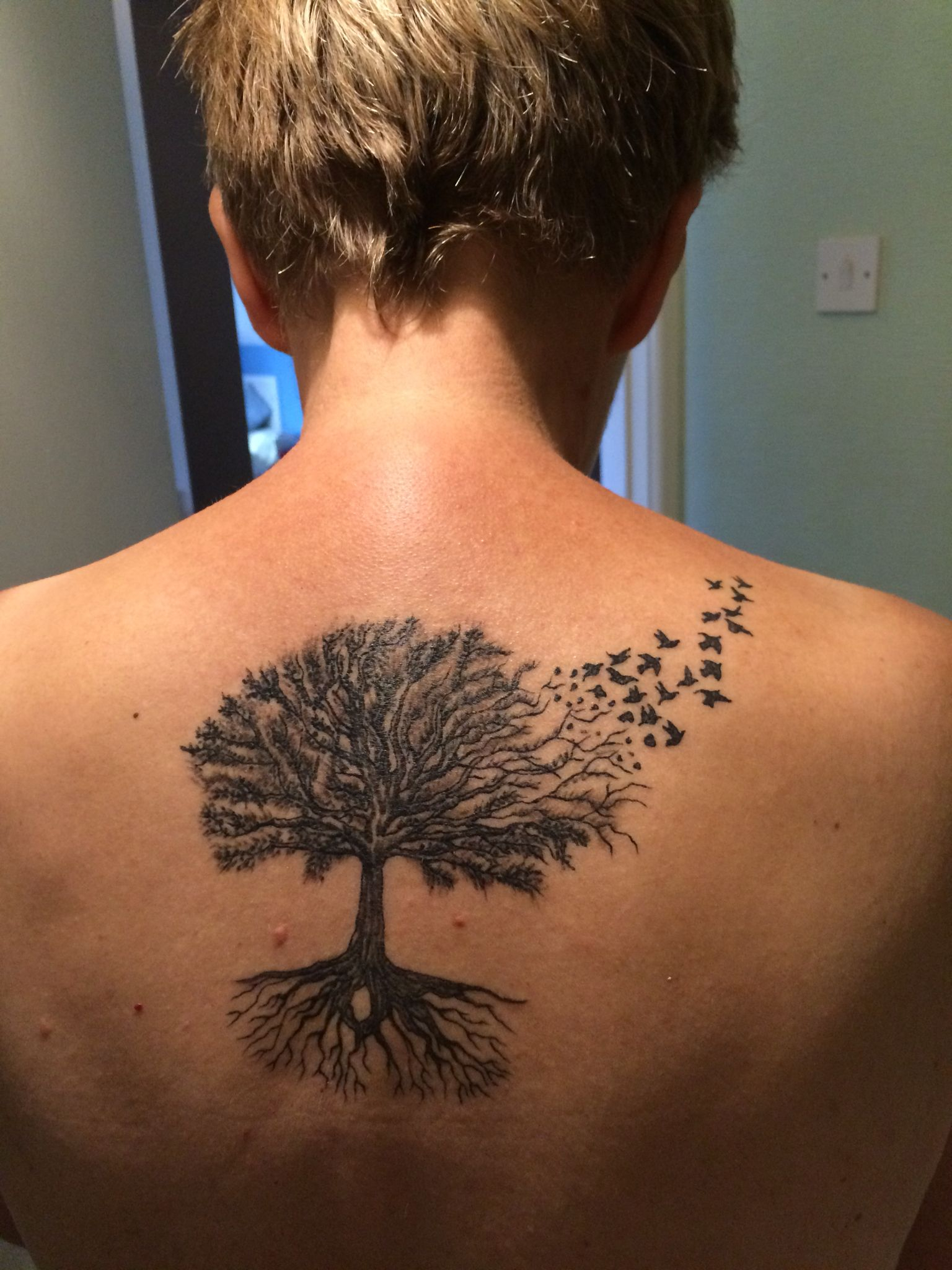 Oak Tree And Bird Tattoo Tattoos Oak Tree Tattoo Back Tattoo with size 1536 X 2048
