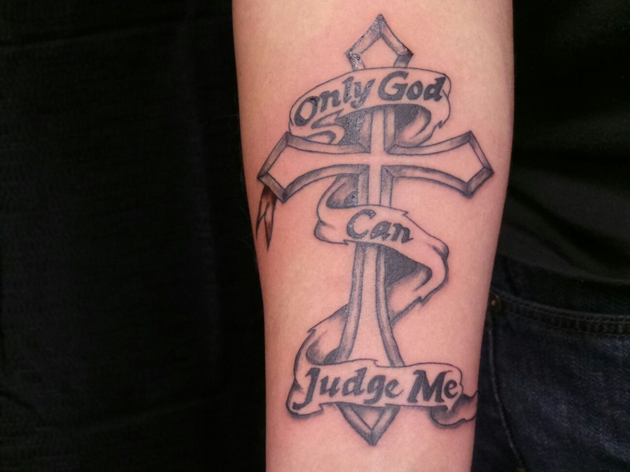 Only God Can Judge Me Tattoo Richard White Raleigh Nc Tats I pertaining to measurements 1296 X 972