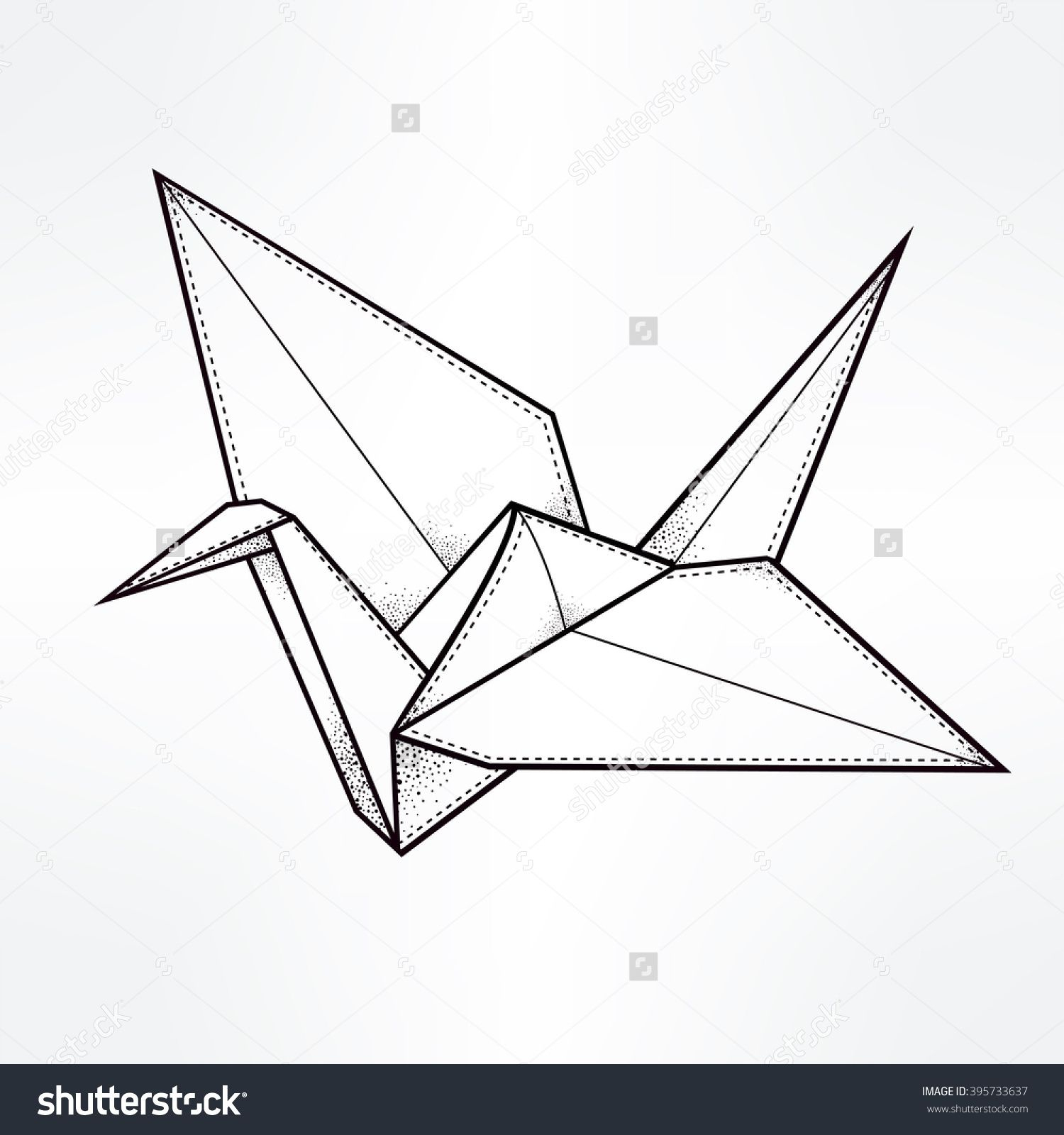 Origami Crane Google Search A Murder Of Crows Origami Tattoo in measurements 1500 X 1600