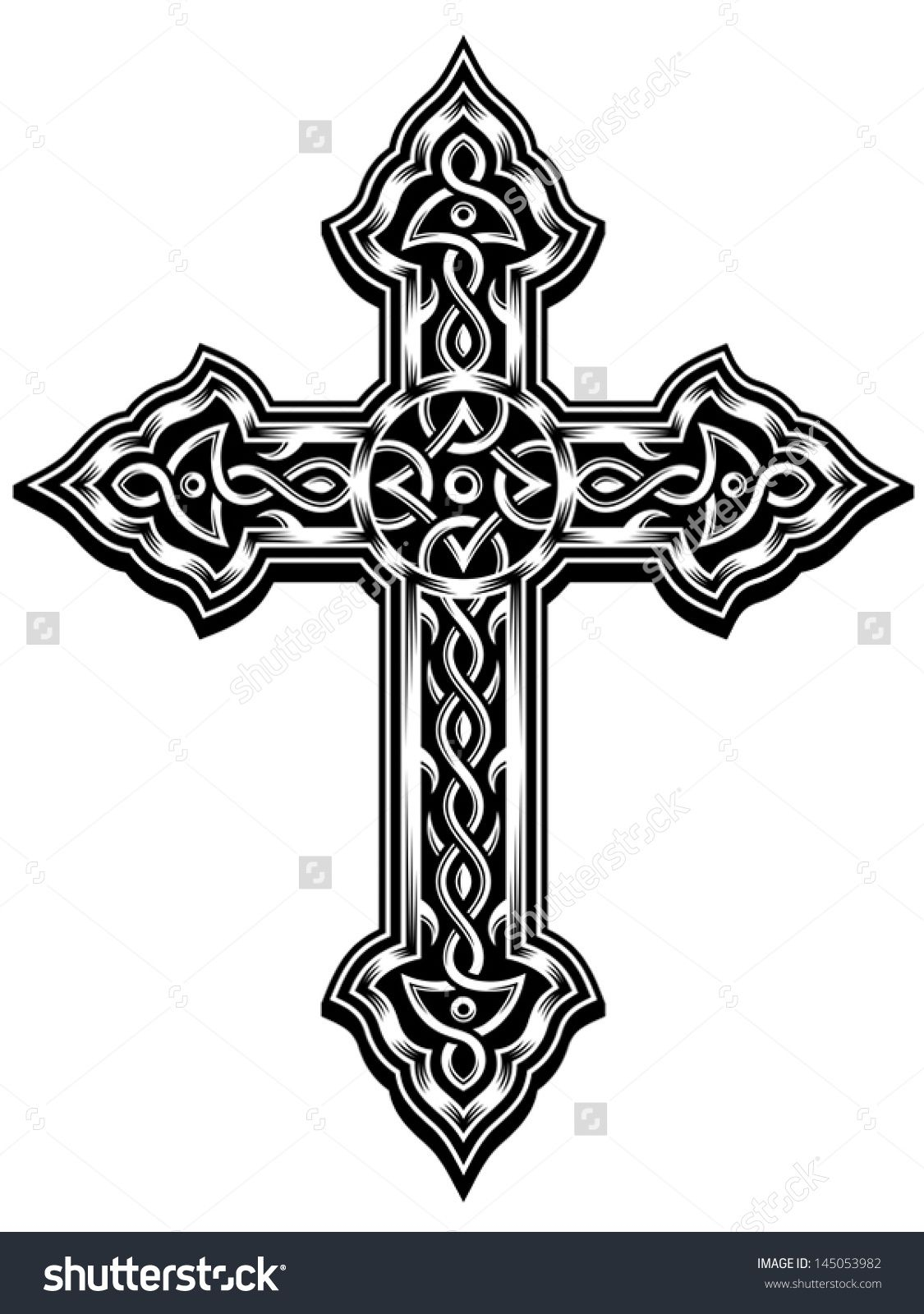 Ornate Cross Vector Magdy Irish Tattoos Cross Tattoo Designs regarding dimensions 1125 X 1600