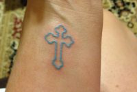 Orthodox Catholic Cross Tattoo In Ba Blue Tattoo Art Blue Ink for measurements 852 X 1136