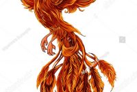 Phoenix Fire Bird Illustration And Character Designhand Drawn throughout size 860 X 1600