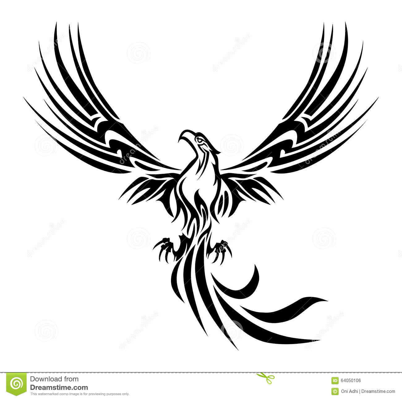 Phoenix Tattoo Stock Illustration Illustration Of Fire 64050106 within proportions 1300 X 1294