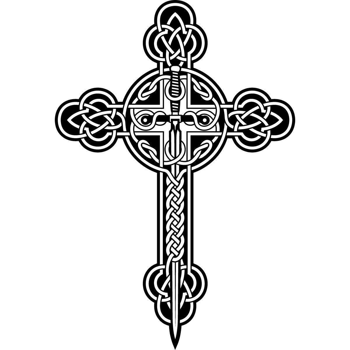 Pics For Black And White Celtic Cross Tattoos Celtic Cross for dimensions 1200 X 1200
