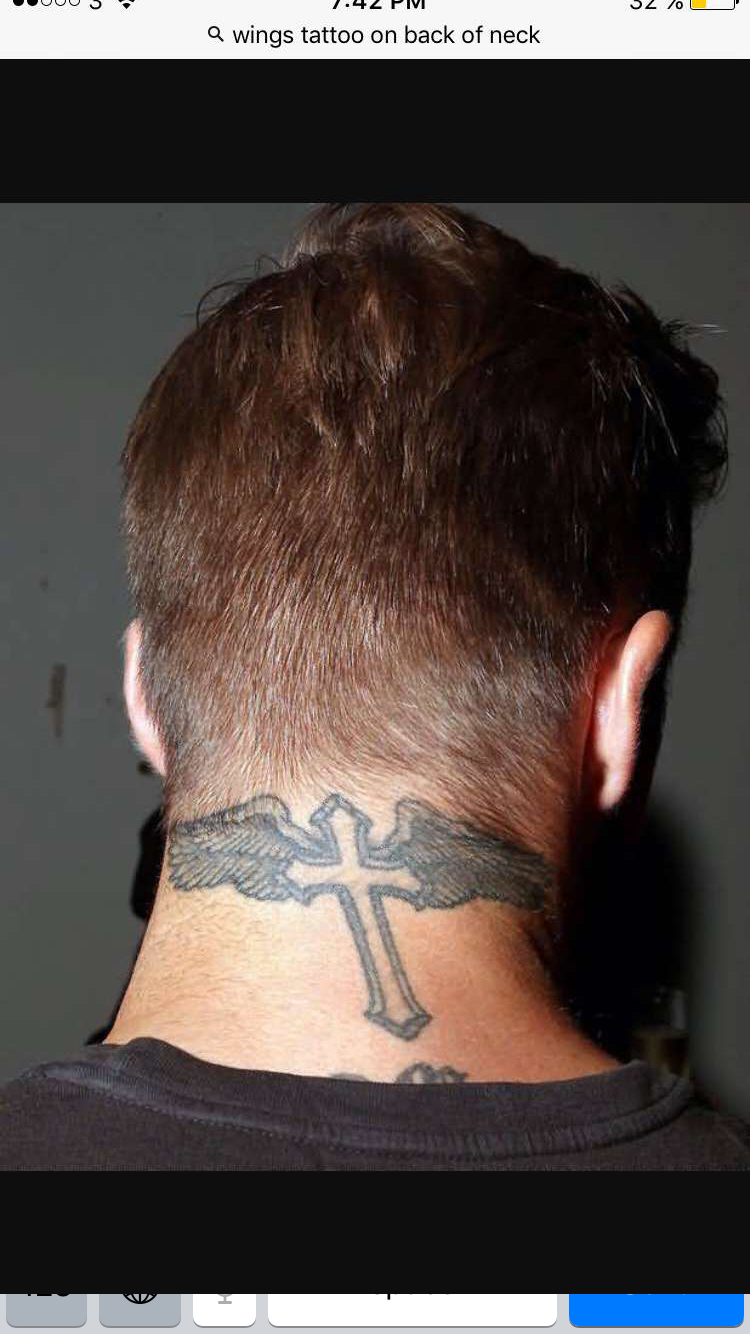 Pin J On Pin Tattoos David Beckham Neck Tattoo Cross Tattoo Neck with sizing 750 X 1334