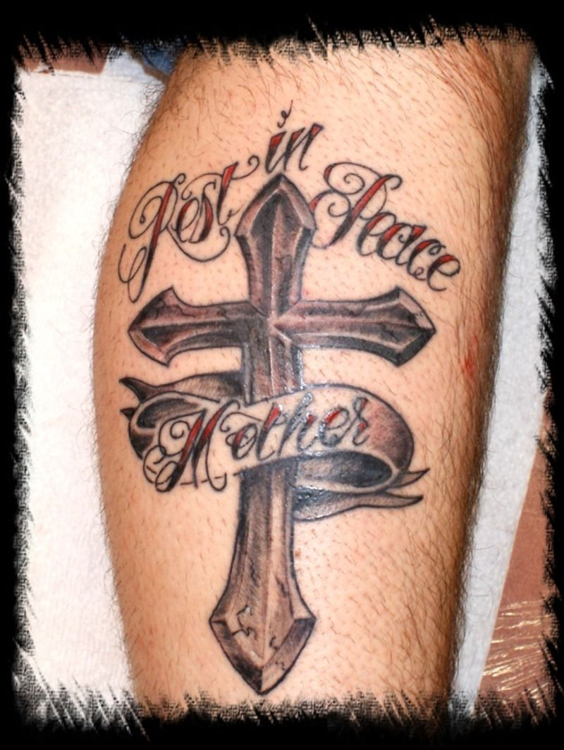 Pin Jeanette Daugherty On Tattoo Cross Tattoo For Men Memorial within proportions 800 X 1064