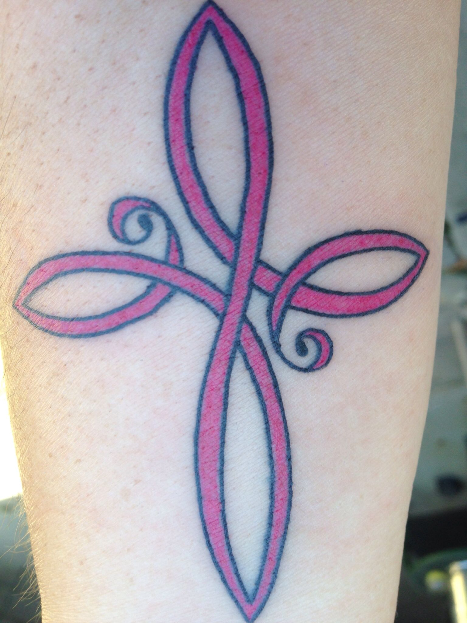 Pink Cross Tattoo Yes If I Get A Tattoo Tattoos within measurements 1536 X 2048