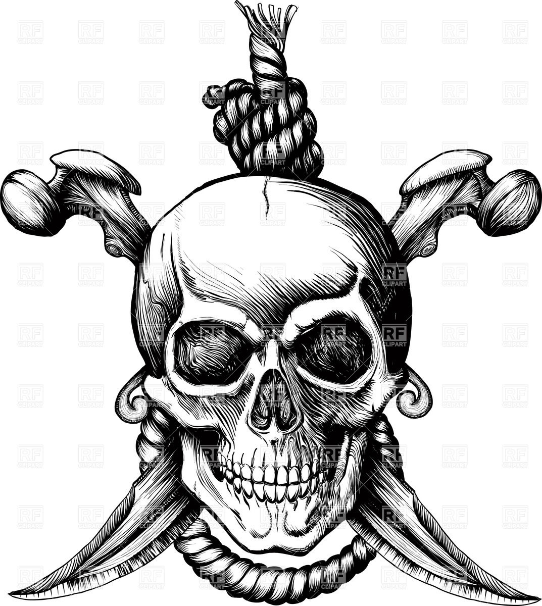 Pirate Skull With Crossed Swords Tattoos Tattoo Ideas for sizing 1073 X 1200
