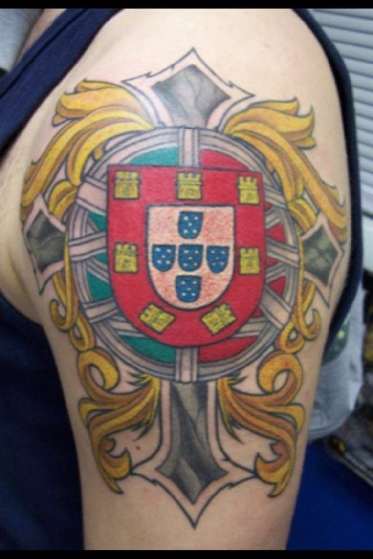 Portuguese Coat Of Arms Tattoo Cool Tattoos Portuguese Tattoo in size 763 X 1144
