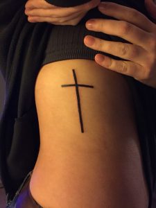 Put Djc Down One Side Of The Cross Tattoos Tattoos Side Tattoo intended for dimensions 1000 X 1334