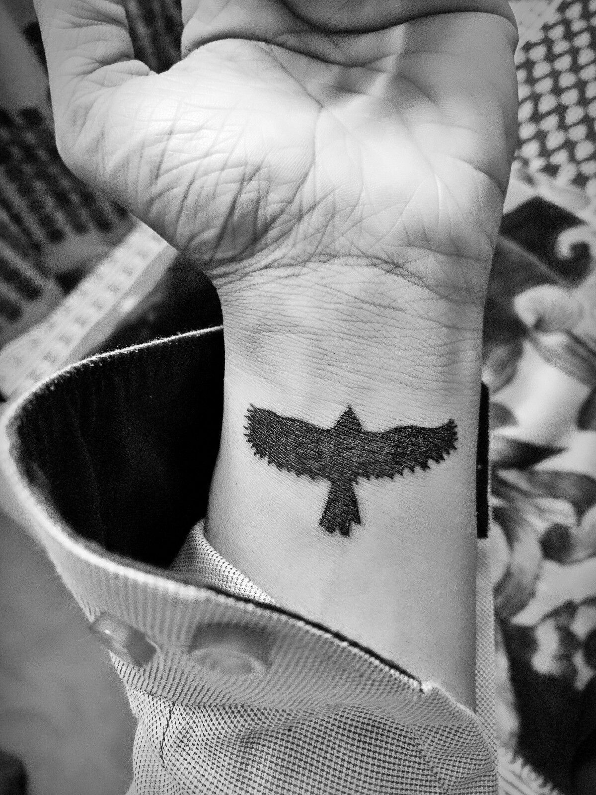 Raven Got This On My Left Wrist Raven Bird Tattoo for sizing 1200 X 1600
