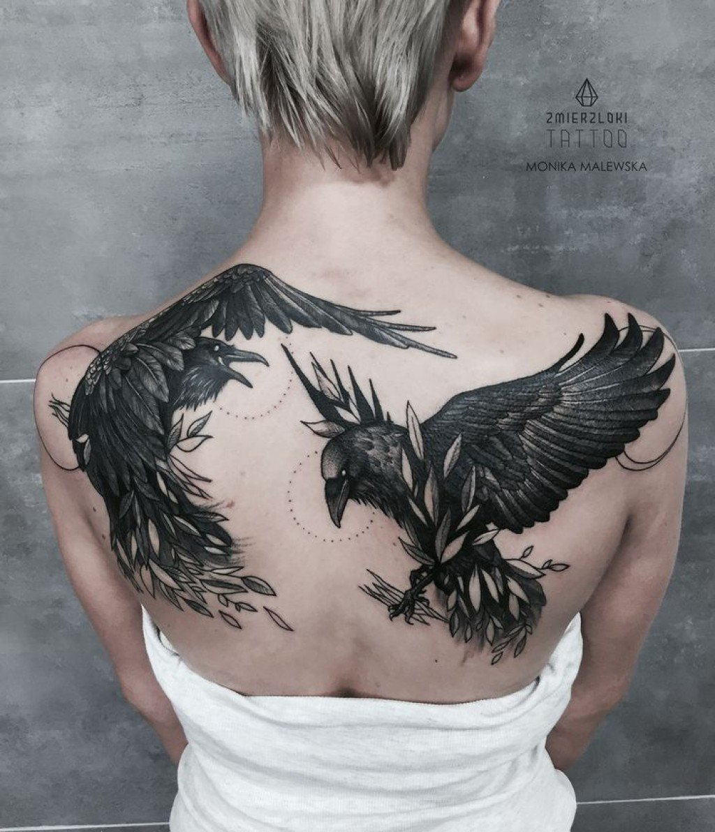 Raven Tattoo Meanings Designs And Ideas Tatring inside size 1024 X 1192