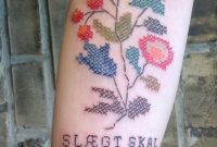 Really Cool Cross Stitch Tattoo Originally Pinned Jannie Boysen intended for size 1529 X 2048