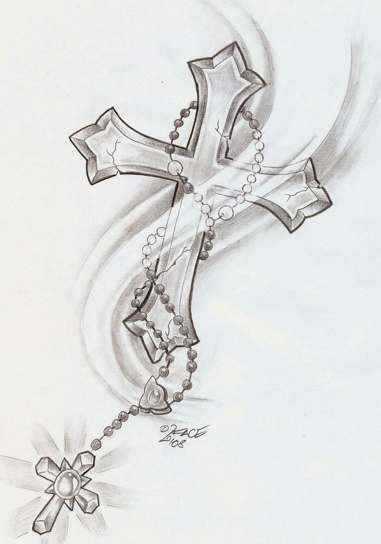 Rosary Cross Shine Tattoo Face Tattoo Tattoo Photo Rossie28 in sizing 748 X 1067