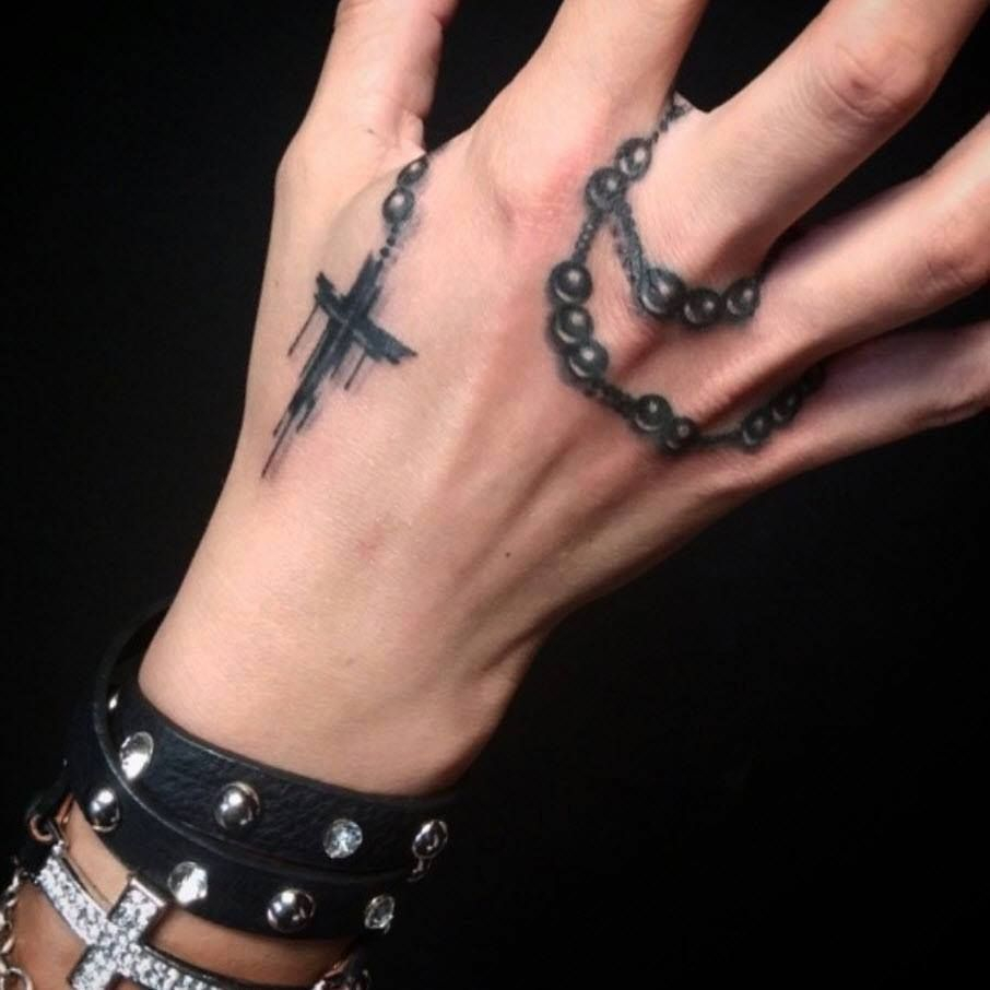 Rosary Tattoo Designs On Hand 4 Cool Rosary Tattoo Designs Tattoo in dimensions 906 X 906