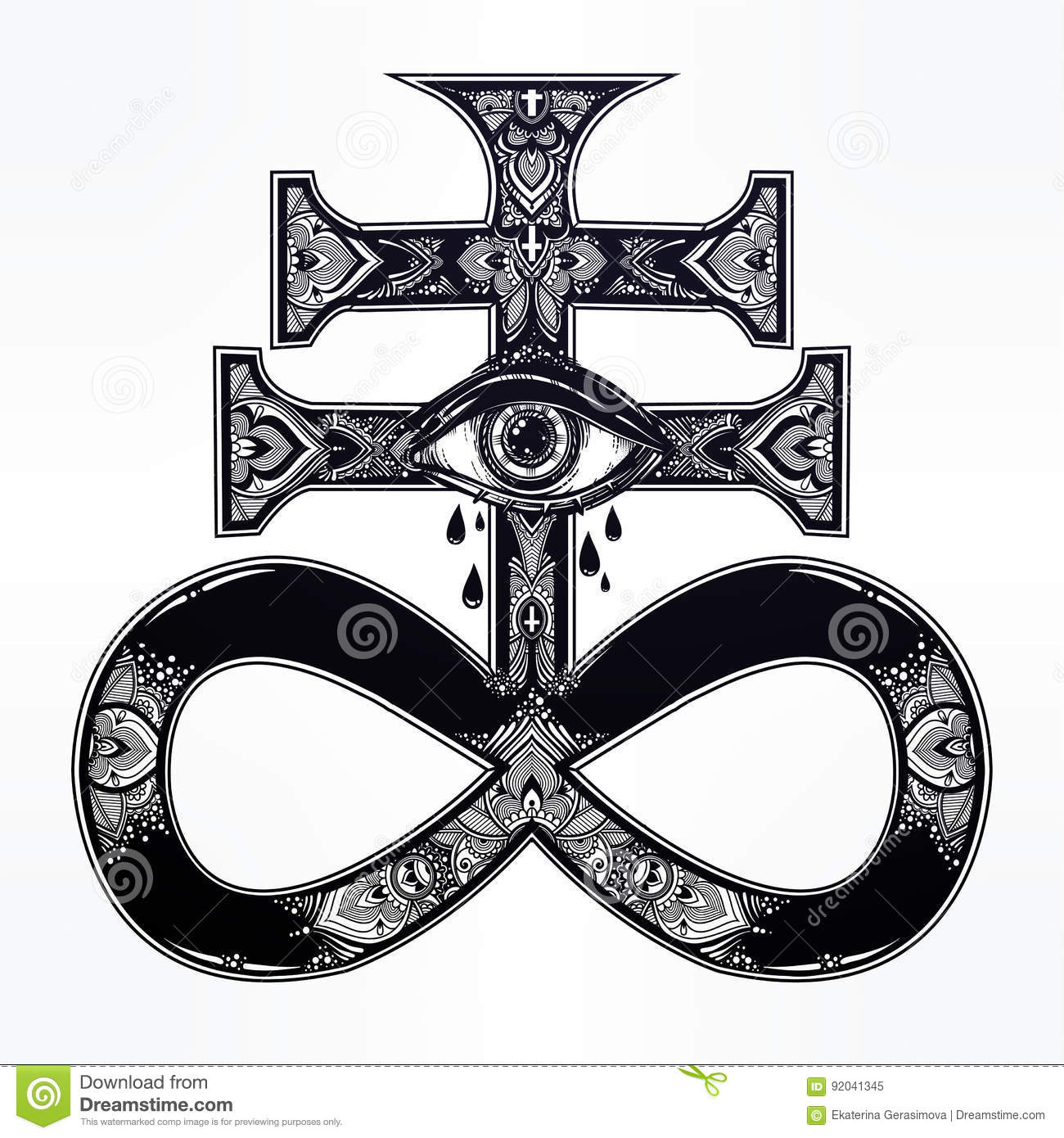 Satanic Cross Tattoo 96 Images In Collection Page 2 with proportions 1300 X 1390