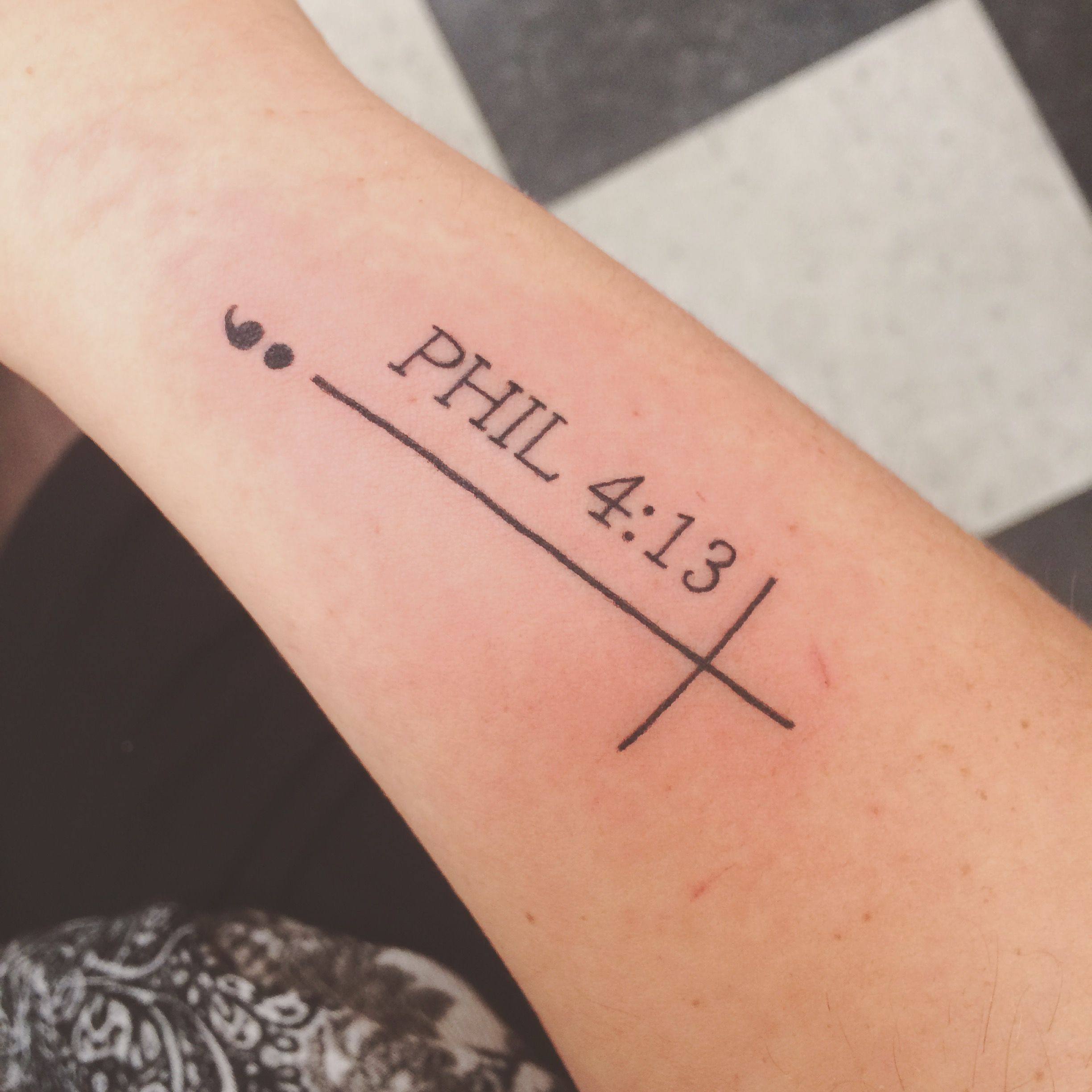 Tattoo Philippians 413 Tattoo Verse Strength But Maybe An pertaining to siz...