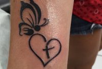 Semicolon Butterfly Open Heart W Cross Inside Tattoo for sizing 1440 X 1440