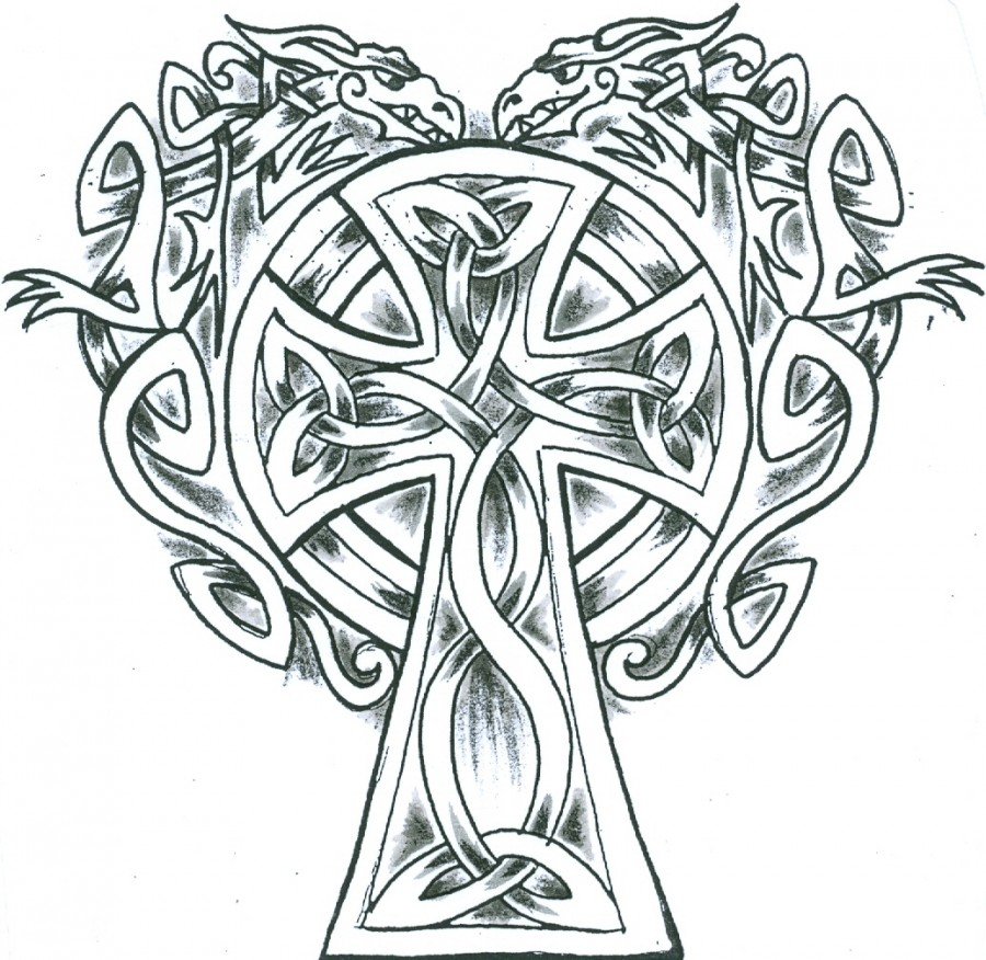 Кельтский крест тату эскизы