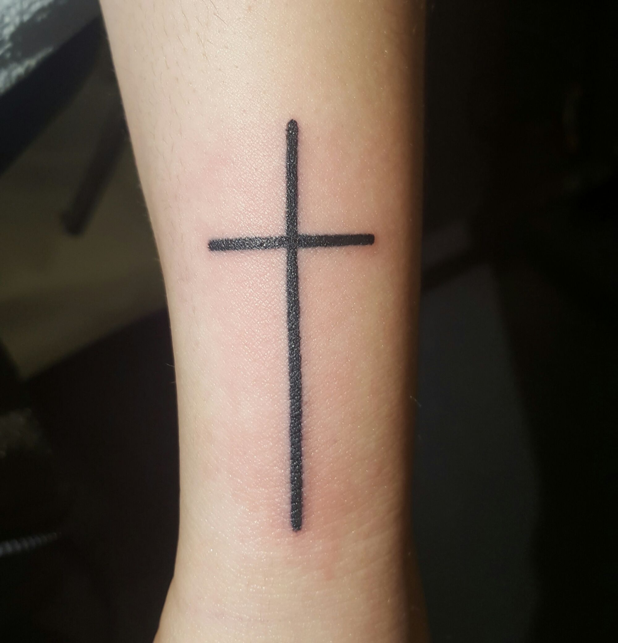 Simple Cross Amanda Trouble Tattoo Tattoos Simple Cross Tattoo in dimensions 2000 X 2080