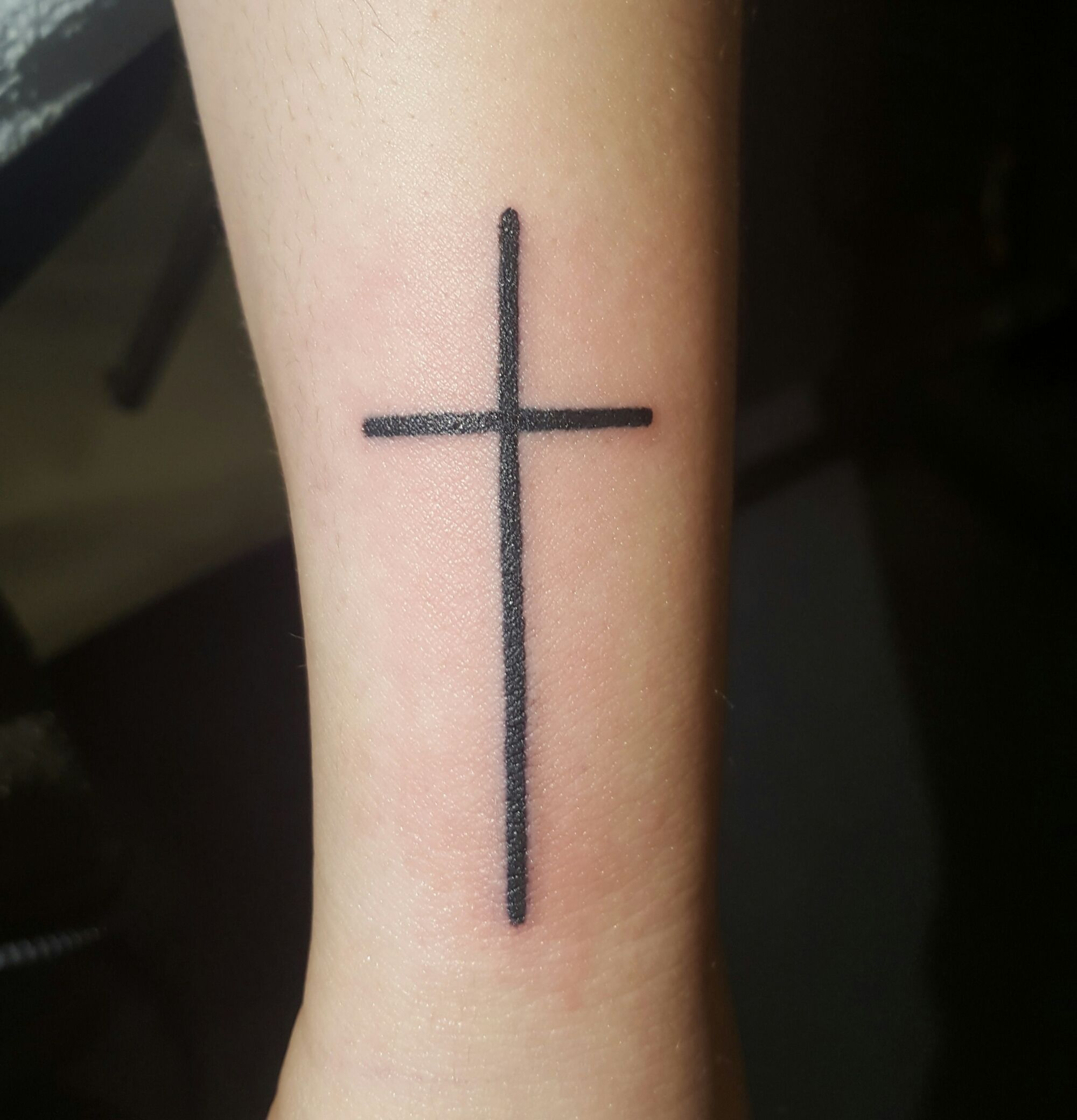 Simple Cross Amanda Trouble Tattoo Tattoos Simple Cross Tattoo intended for dimensions 2000 X 2080