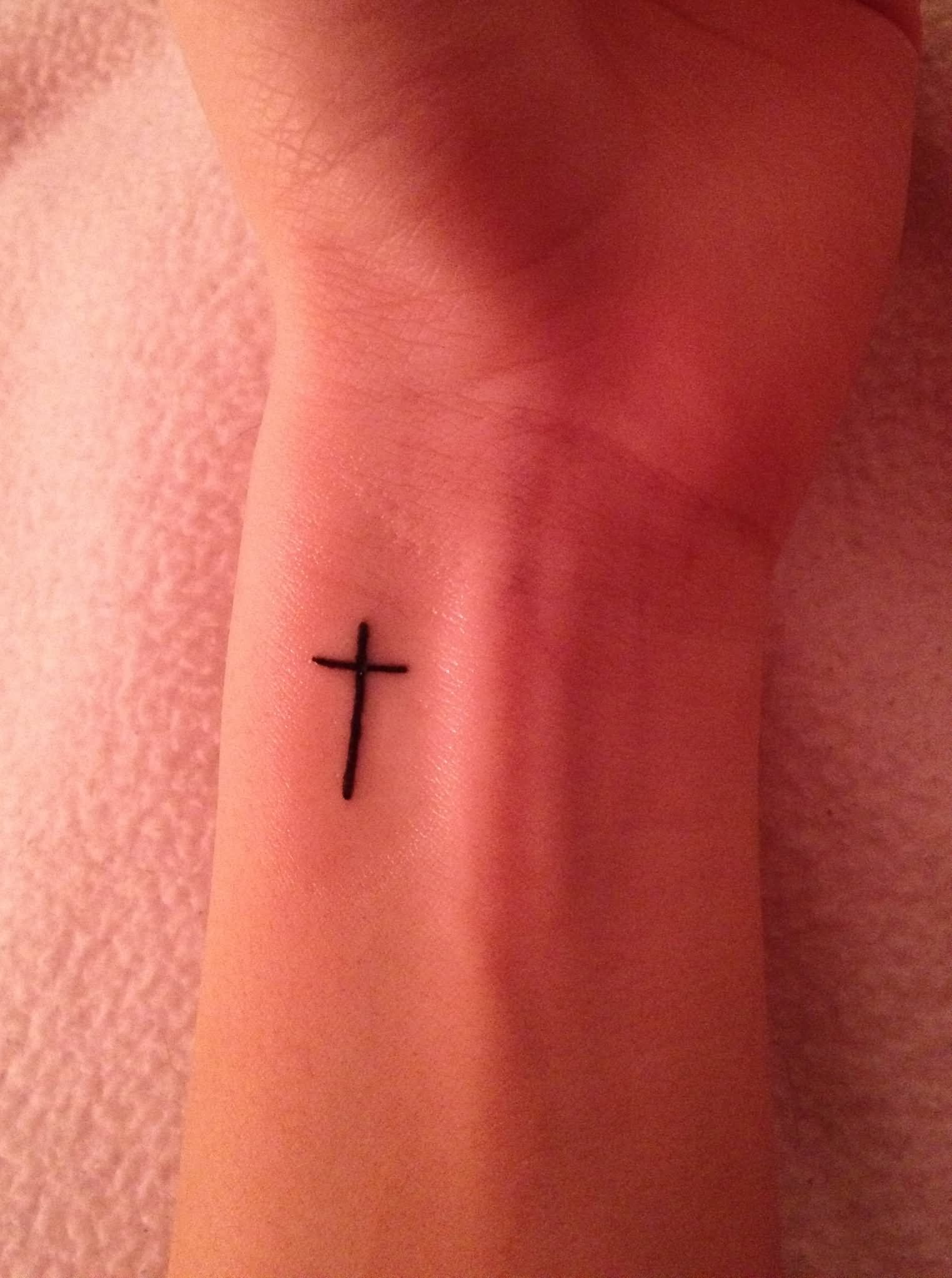 Simple Cross Wrist Tattoos For Girls Tattoos Tattoos Cross inside size 1524 X 2047