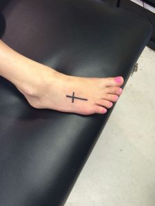 Skinny Cross Tattoo Ideas Tattoos Fish Tattoos Ink regarding size 852 X 1136