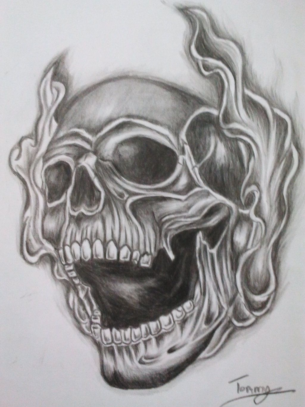 Skull And Cross Tattoo Designs Smoke Skull Tattoo Tommyyu for dimensions 1024 X 1365