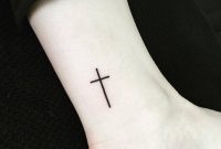 Small Christian Cross Tattoo On The Ankle Ink Christian Cross in measurements 1000 X 1000