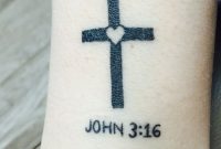 Small Cross Tattoo With Bible Verse Smalltattoo Christanity throughout proportions 2448 X 3264