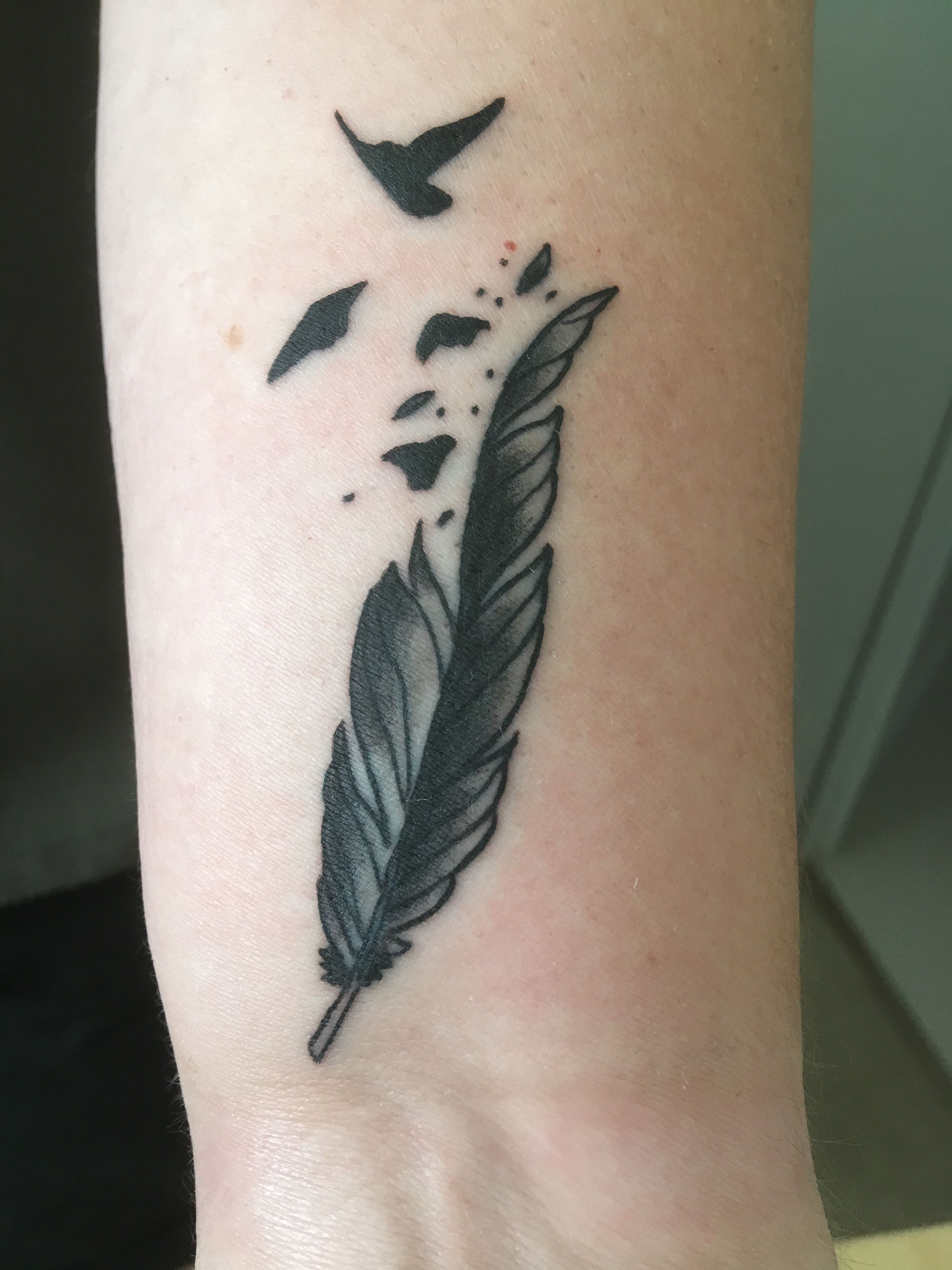 Small Feather Birds Tattoo Tatoos inside measurements 3024 X 4032