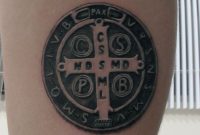 St Benedict Medal Tattoo Made Me At The Black Box Studio regarding sizing 3542 X 3542