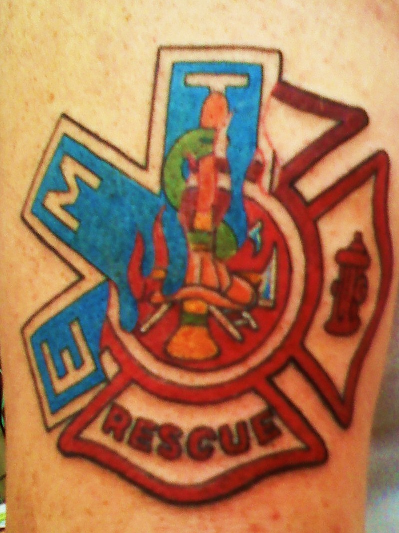 Star Of Lifemaltese Cross Strike The Box Firefighter Tattoos pertaining to dimensions 799 X 1067