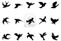 Stock Vector Tattoos And Piercings Bird Drawings Flying Bird pertaining to size 1200 X 900