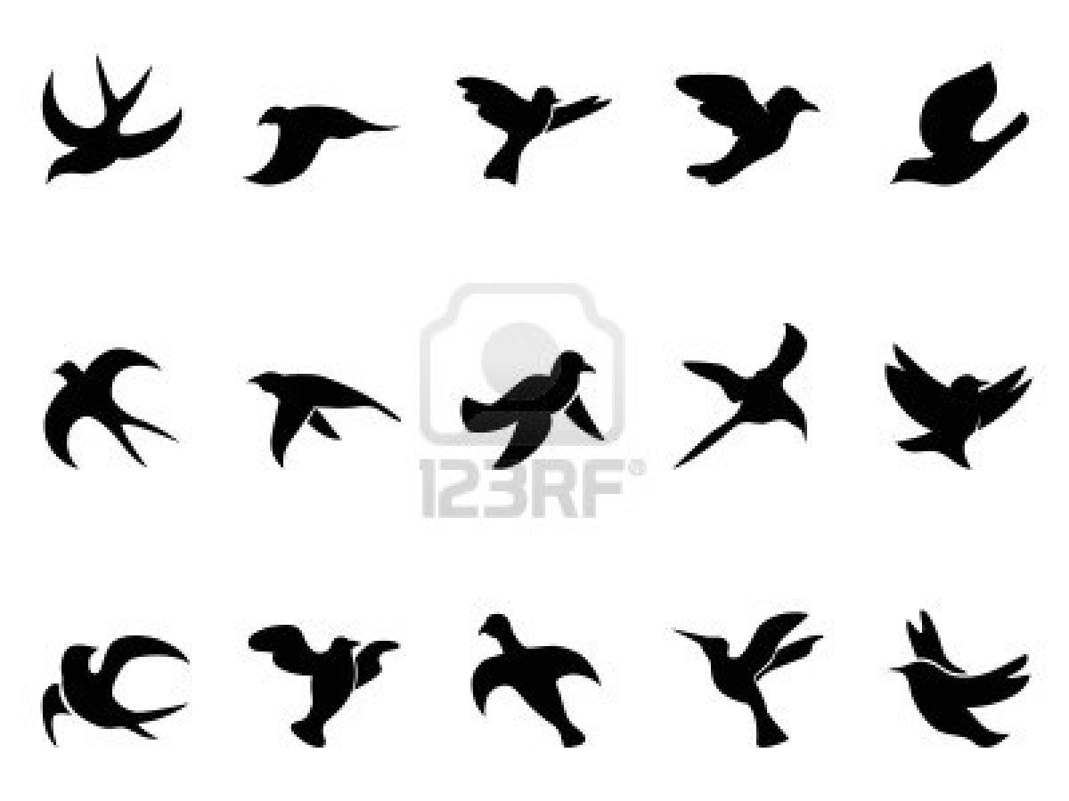 Stock Vector Tattoos And Piercings Bird Drawings Flying Bird pertaining to size 1200 X 900