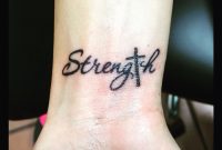 Strength Tattoo With Cross Favs Cross Tattoo Designs Tattoos with dimensions 1136 X 1136