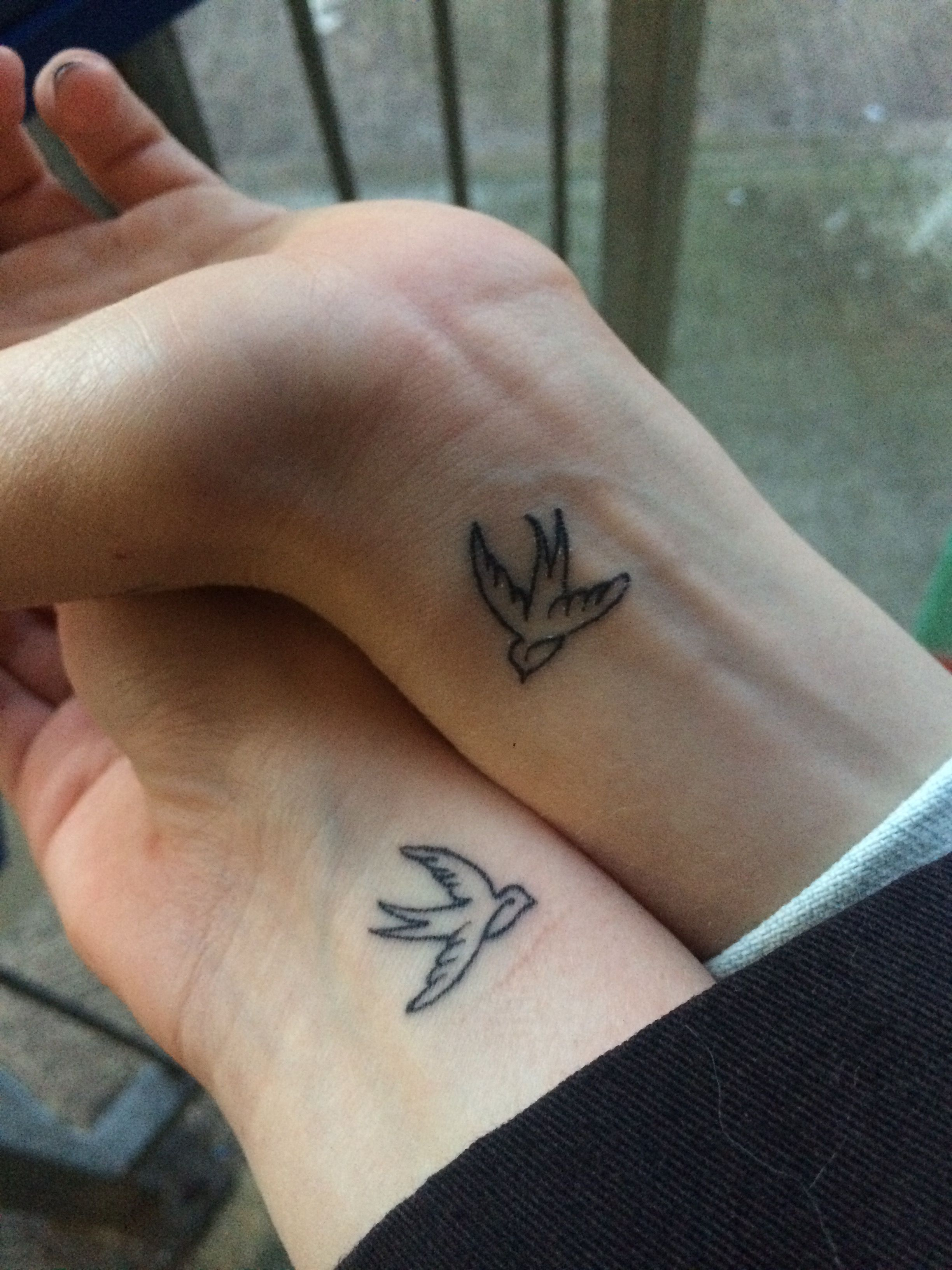 Swallow Tattoo Matching Best Friend Tattoo From Travels Tattoo for measurements 2448 X 3264