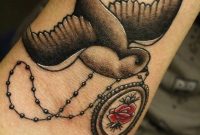 Sweet Bird With Chain Necklace Tattoo Golfian for measurements 730 X 1095